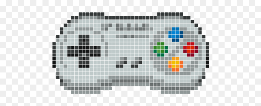 Tapete Ponto Cruz Video Game, HD Png Download - snes controller png
