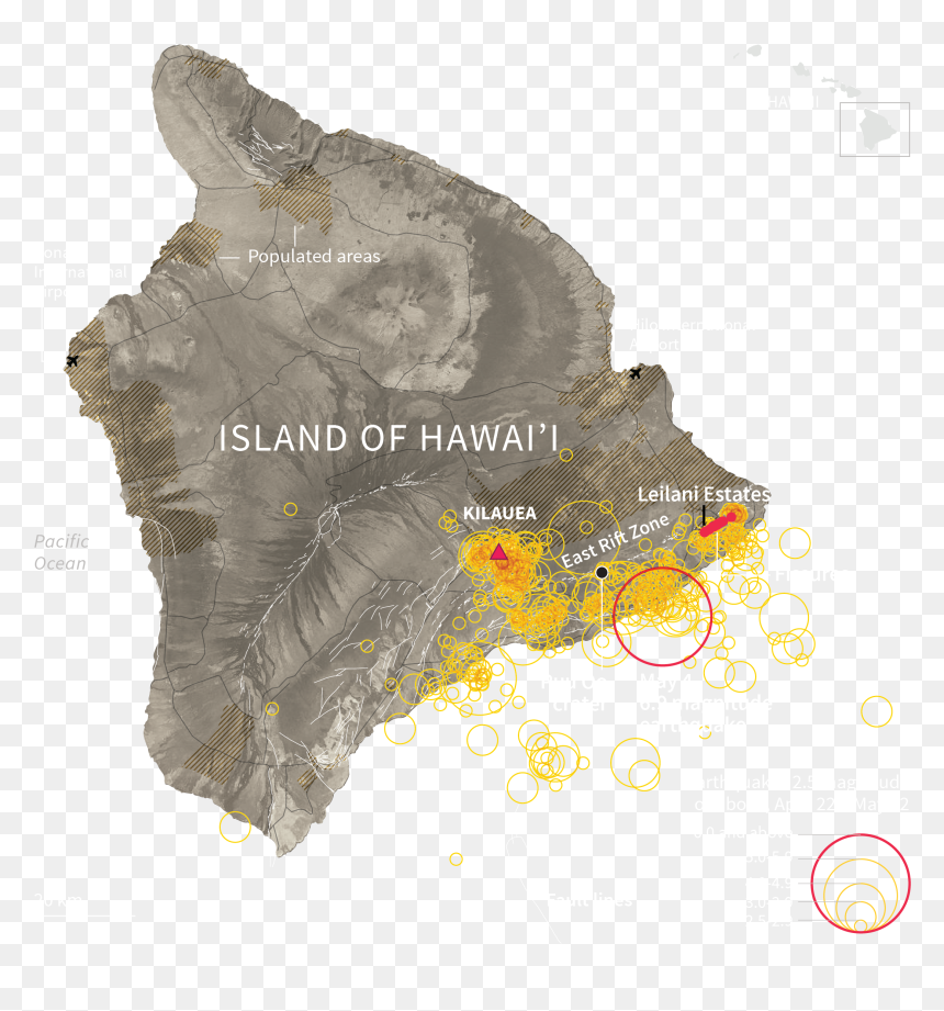 Island Of Hawaii, HD Png Download - hawaii map png