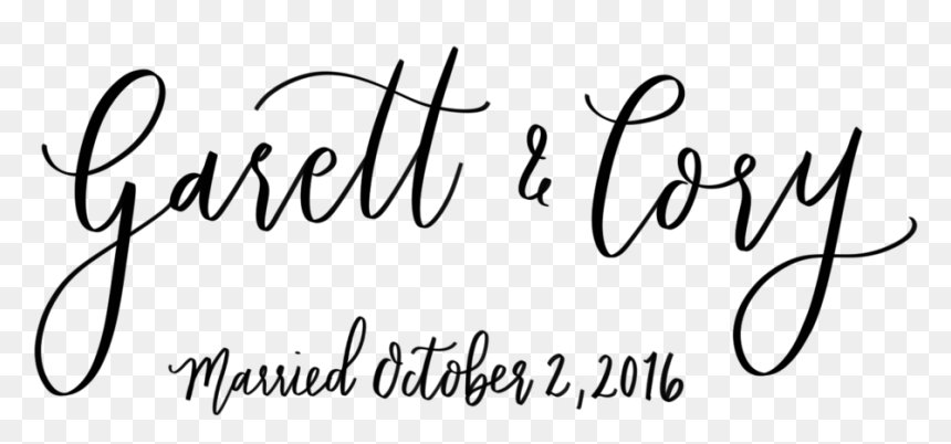 Garett & Cory Married Copy - Calligraphy, HD Png Download - twin peaks png