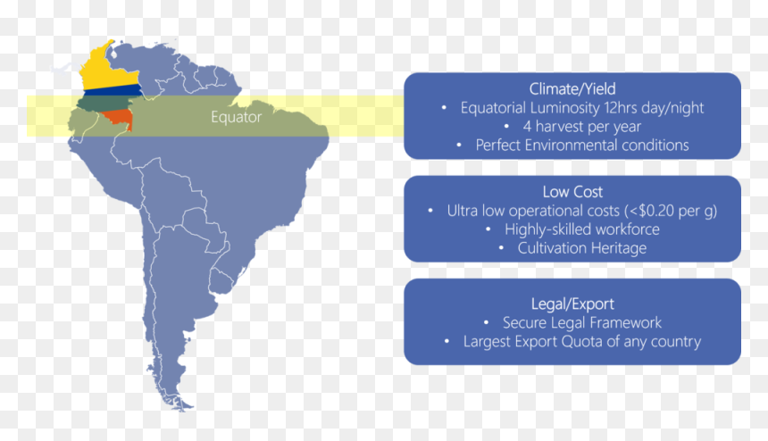 South America Map Silhouette, HD Png Download - colombia map png