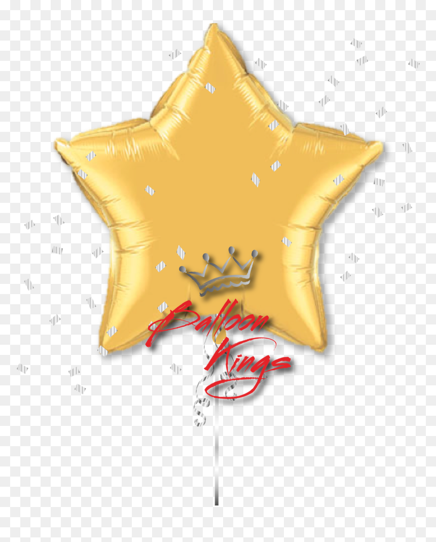 Transparent Gold Star Clip Art - Star Balloon, HD Png Download - estrellas doradas png
