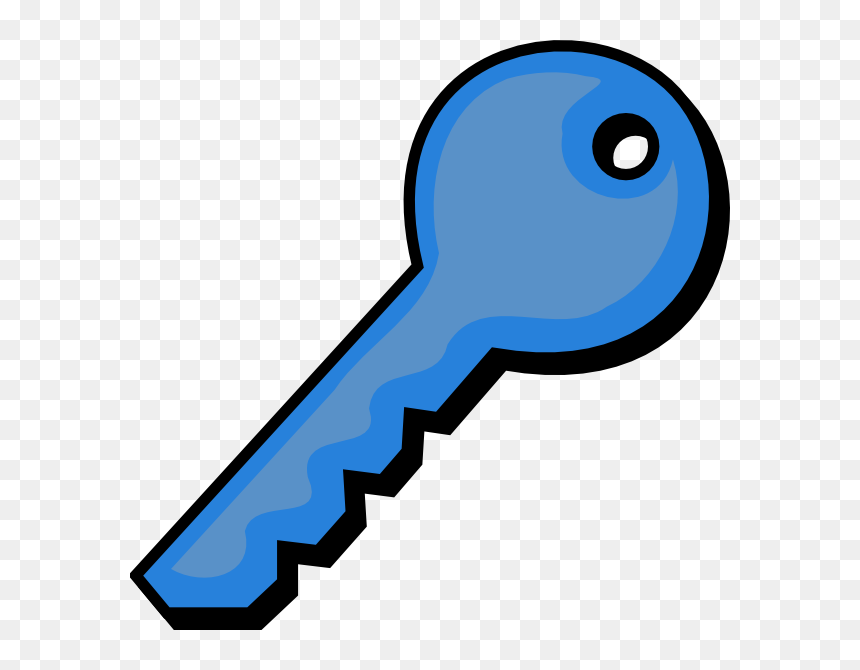 Blue Clip Art At - Key Clip Art, HD Png Download - key vector png
