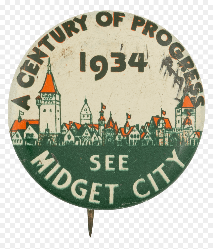 See Midget City Chicago Button Museum - Label, HD Png Download - midget png