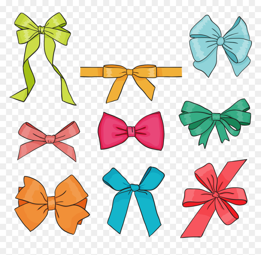 Necktie Drawing Paper Vector Transparent - Gift Tie Drawing, HD Png Download - paper vector png