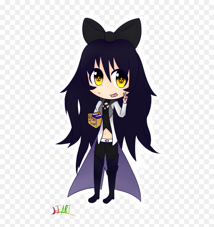 Rwby Blake Belladonna Chibi Time Skip Ver - Cartoon, HD Png Download - blake belladonna png