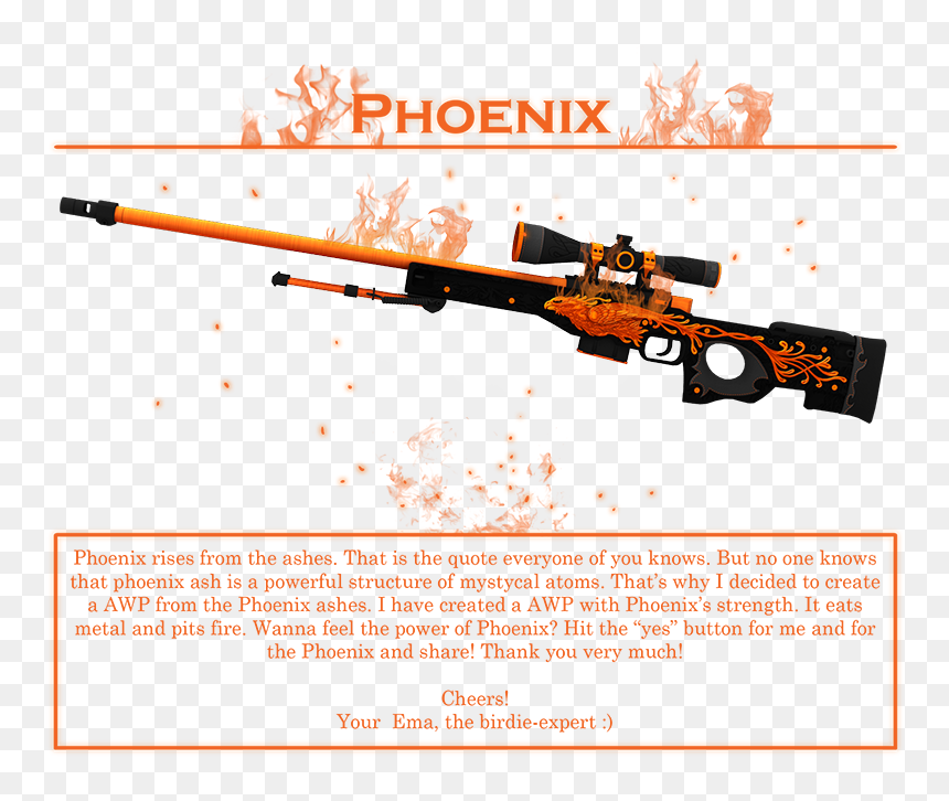 Ak 47 Phoenix, HD Png Download - csgo gun png