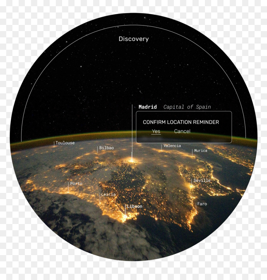 Discovery Cities Info 1 01 - Peninsula Iberica Nasa, HD Png Download - murica png