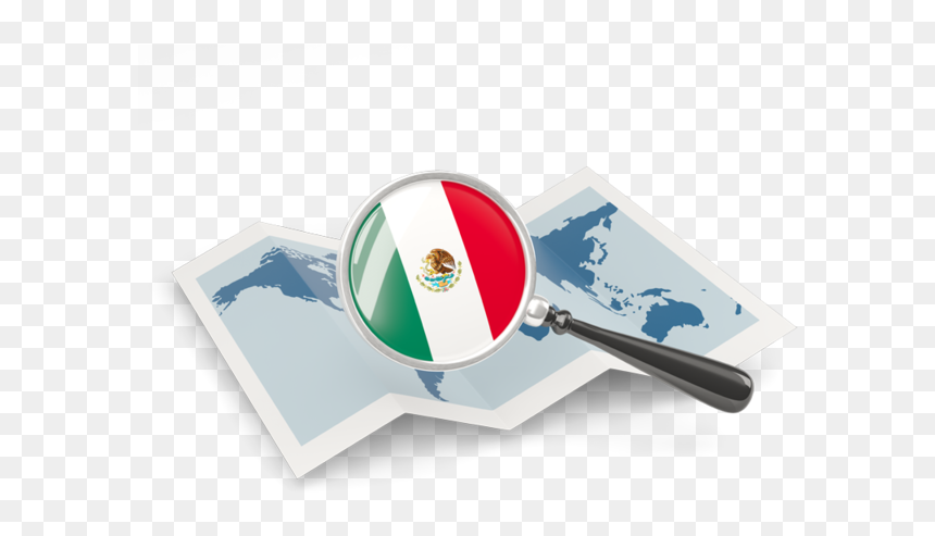 Magnified Flag With Map - Maps Canada Icon Png, Transparent Png - mexico map png