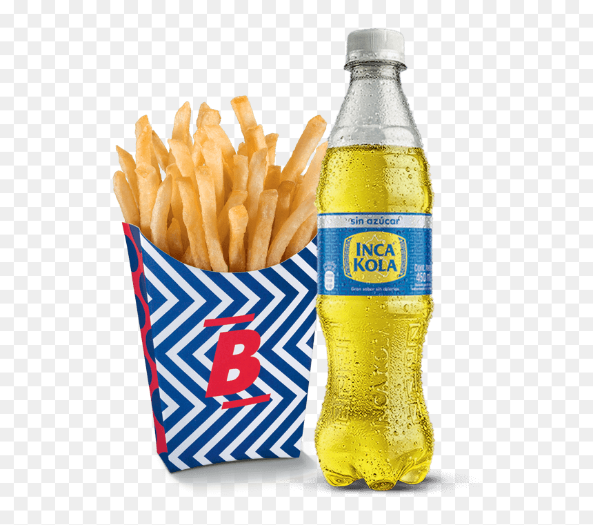 Papas Fritas Grandes Gaseosa , Png Download - Gaseosa Inca Kola Png, Transparent Png - papas fritas png