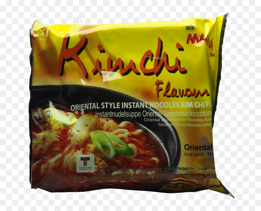 Mama Kimchi Flavour Oriental Style Instant Noodles - Shirataki Noodles, HD Png Download - top ramen png