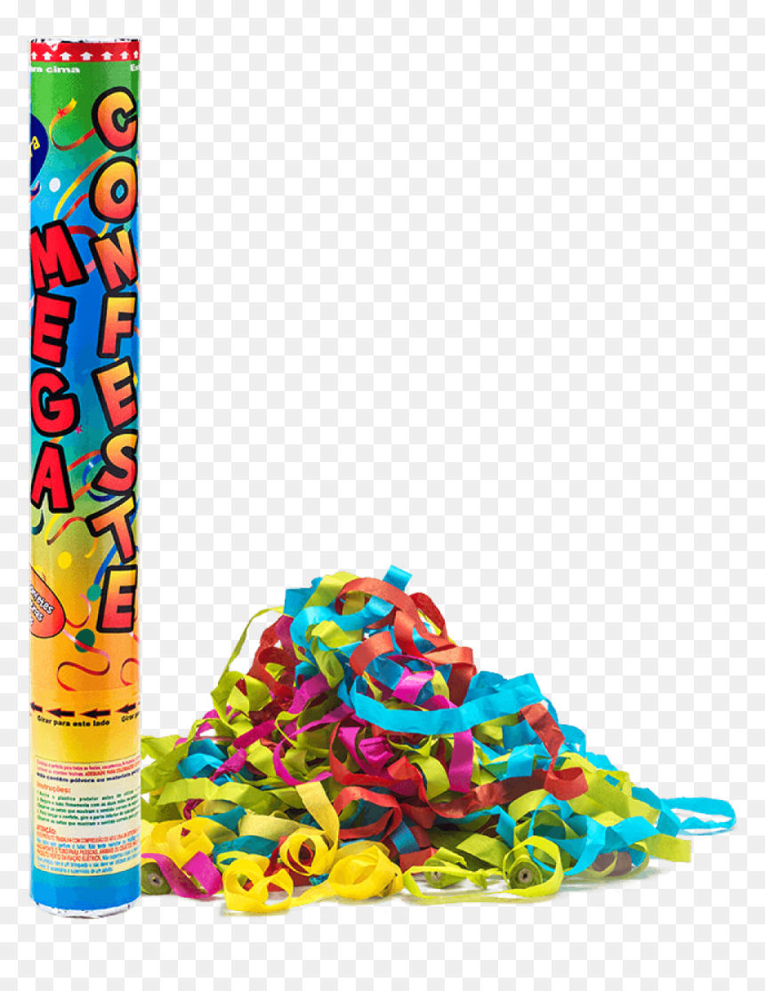 Lança Serpentina Colorida 40cm Lança Serpentina Colorida - Toy, HD Png Download - serpentina png