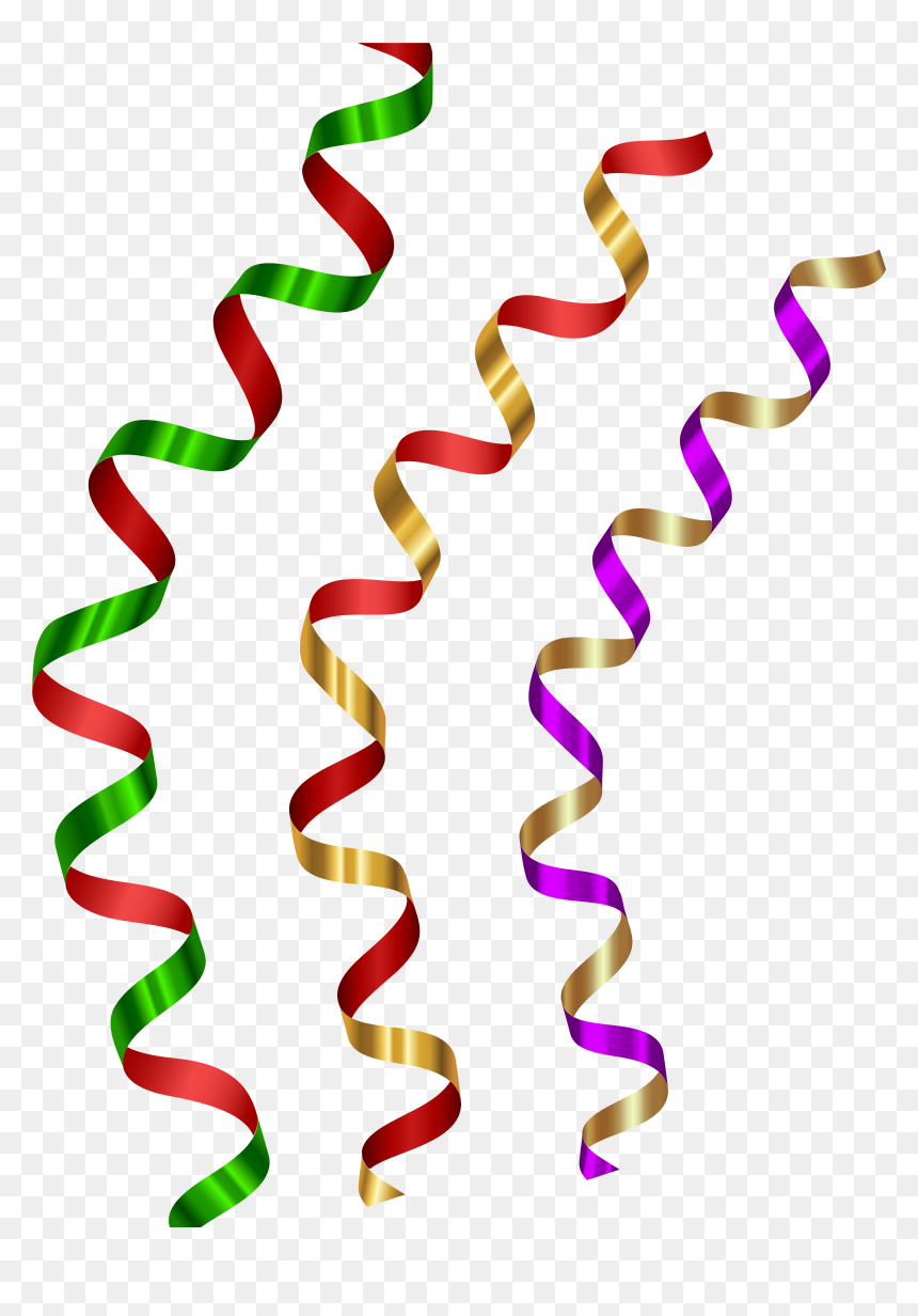 Banner Freeuse Stock Ribbons Transparent Clip Art Image - Carnaval Em Png, Png Download - serpentina png