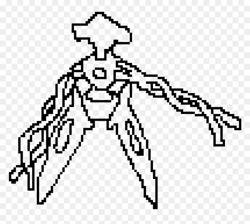Deoxys Template , Png Download - Line Art, Transparent Png - deoxys png