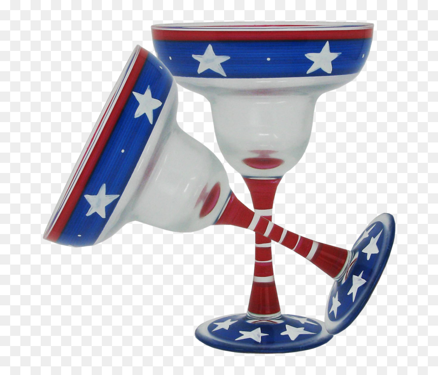 Stars/stripes Margarita Glass Patriotic Collection - Margarita, HD Png Download - stars and stripes png
