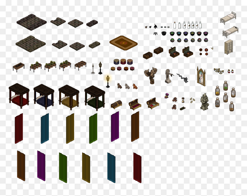 Habbo Harry Potter Furni, HD Png Download - harry potter icons png