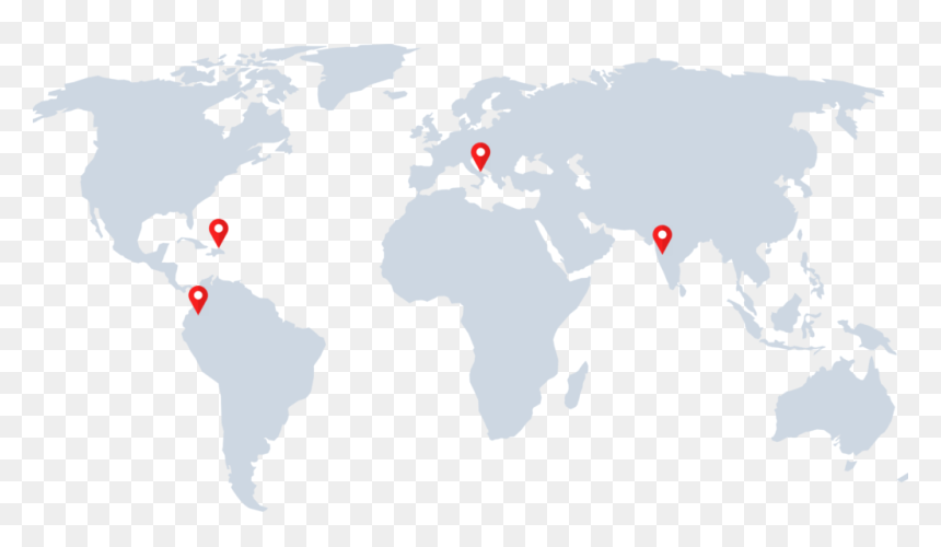 World Map, HD Png Download - colombia map png