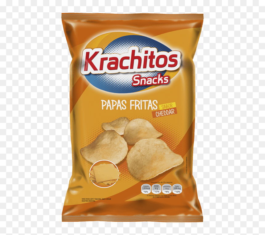 Papas Fritas Krachitos Sabor Cheddar Por Paquete De - Junk Food, HD Png Download - papas fritas png