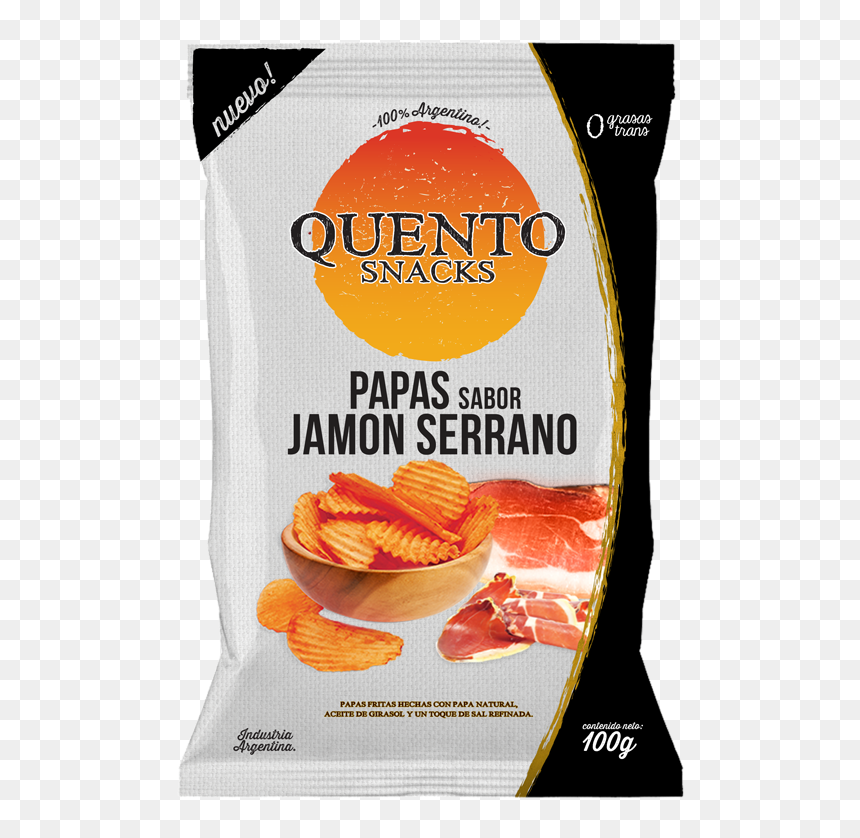 Papas Fritas Clásicas Papas Fritas Onduladas Papas - Quento Snacks, HD Png Download - papas fritas png