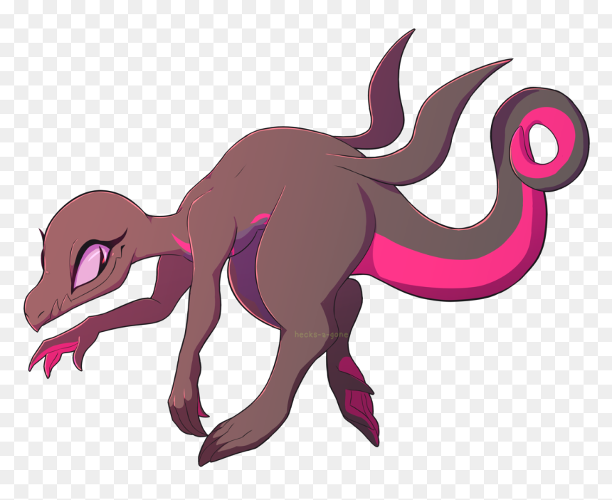 A Lizard  - Cartoon, HD Png Download - salazzle png