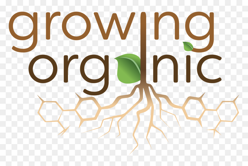 Growing Organic Logo - Graphic Design, HD Png Download - organic logo png