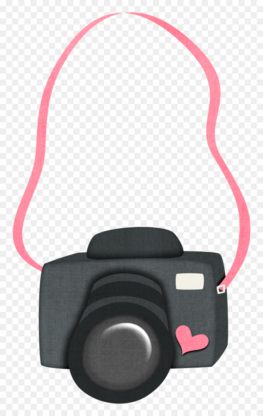 Girly Clipart Camera - Camera Strap Clipart, HD Png Download - camara fotografica png