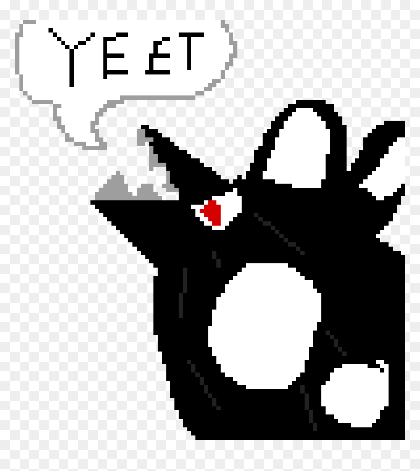 My Best Drawing Of A Black And White Wolf Howling Yeet - Black On White Wolf Drawing, HD Png Download - yeet png
