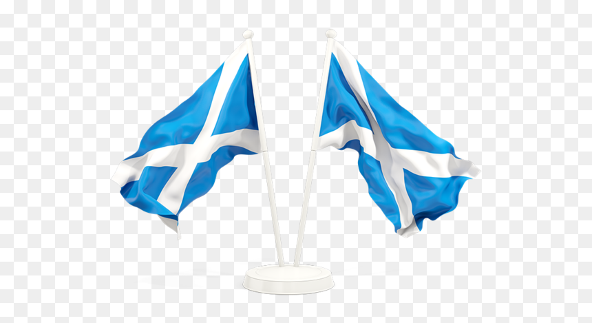 Two Waving Flags - New Zealand And Uk, HD Png Download - scottish flag png