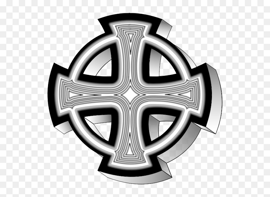 Vector Image Gray Celtic Cross - Celtic Cross, HD Png Download - cruz vector png