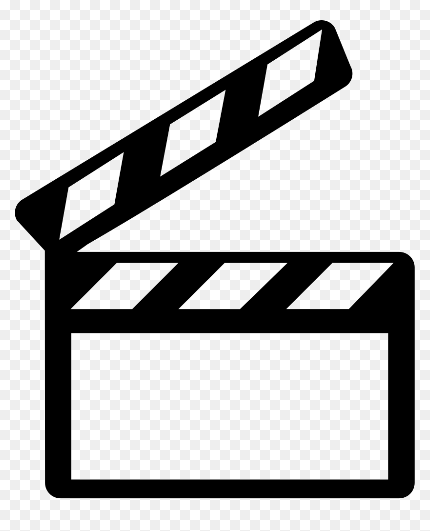 Cinema Clapperboard Comments - Movie Icon, HD Png Download - cine png