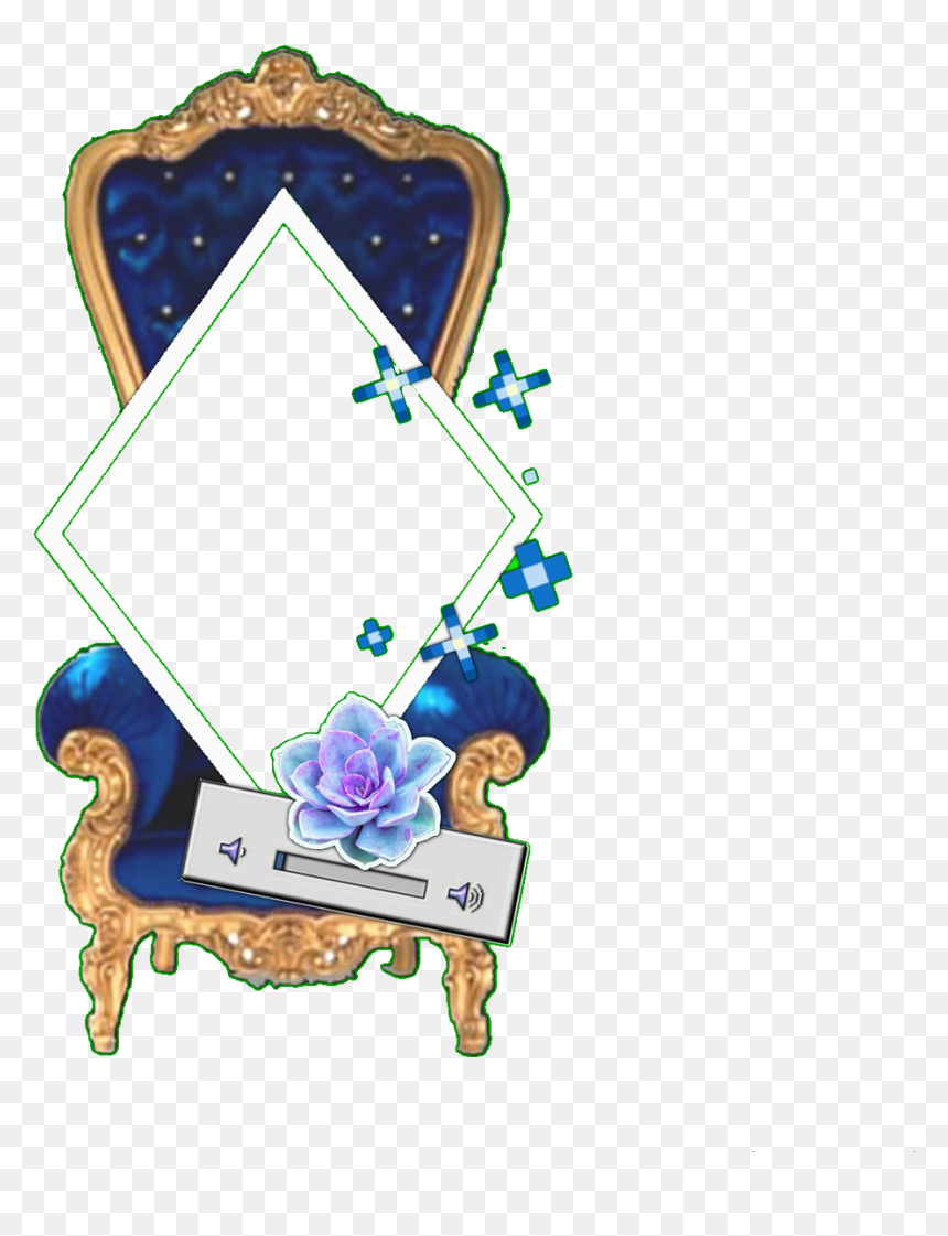 #overlays #silla #edits #crown #png #freetoedit - Throne Chair, Transparent Png - silla png