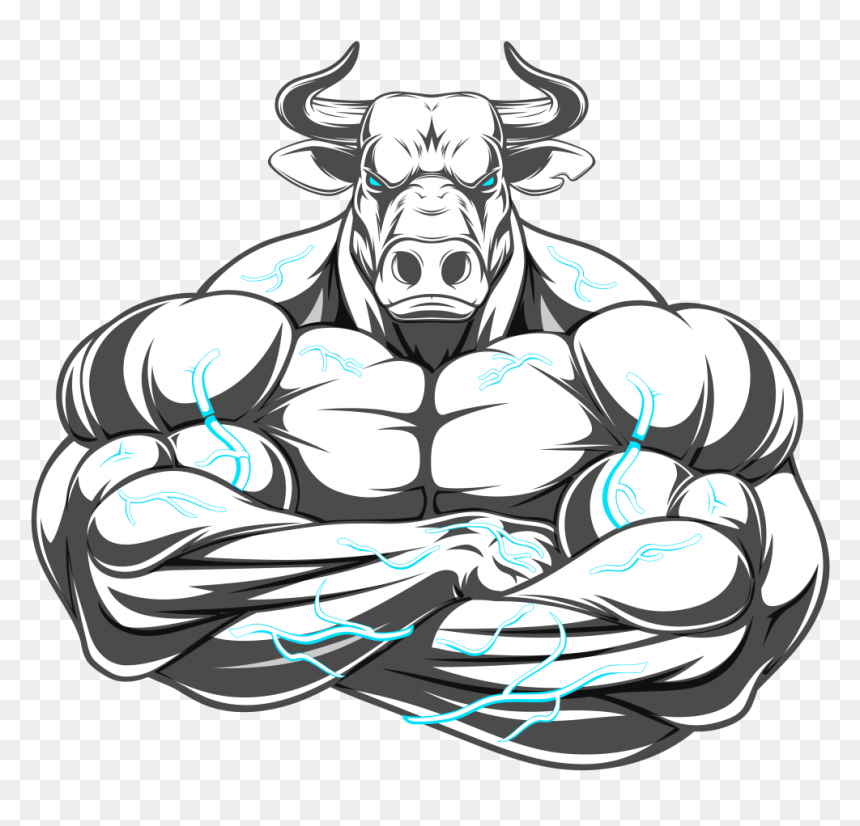 Steroid Retail Bull - Bodybuilder Art, HD Png Download - steroids png