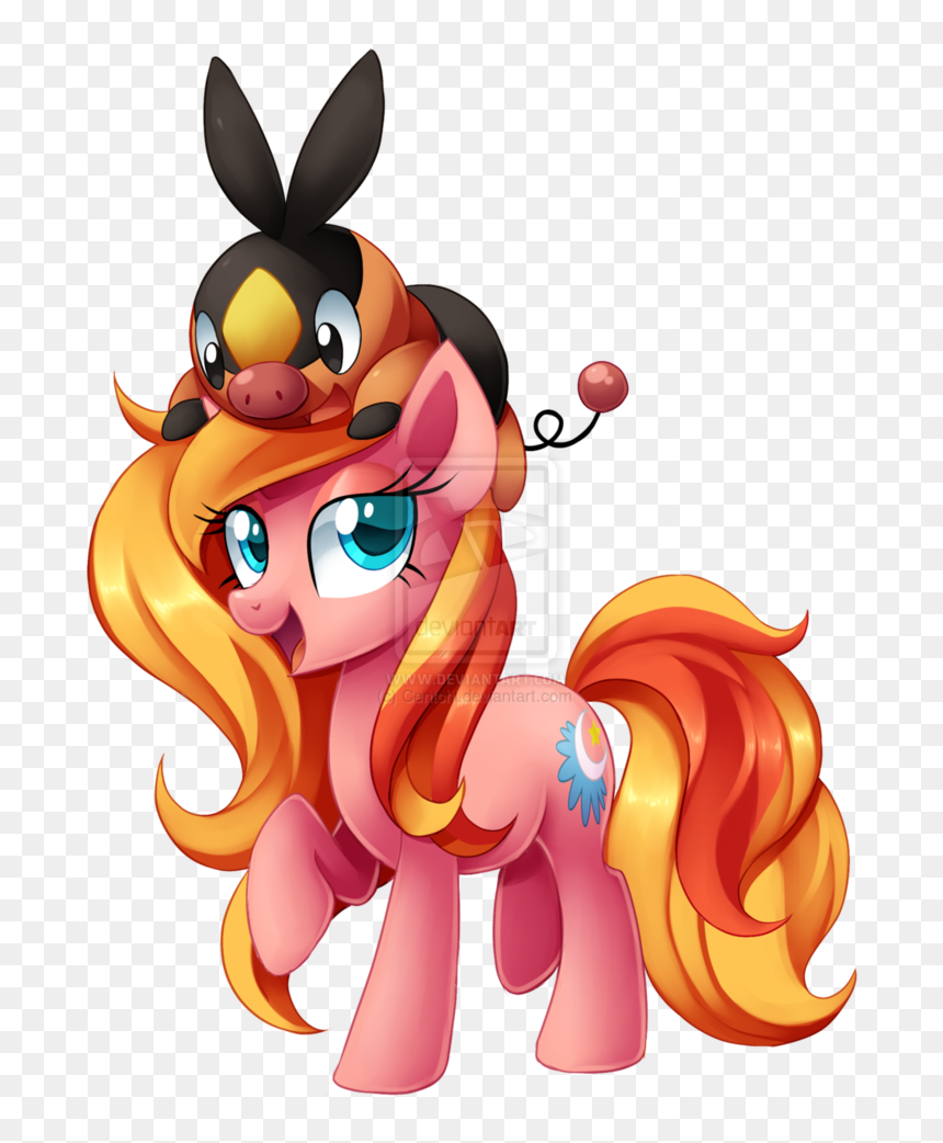 Dreamy And Tepig - Cartoon, HD Png Download - tepig png
