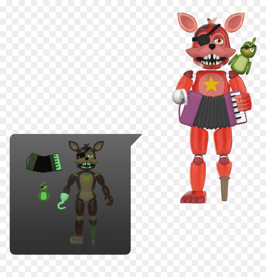Rockstar Foxy Action Figure, HD Png Download - fnaf foxy png