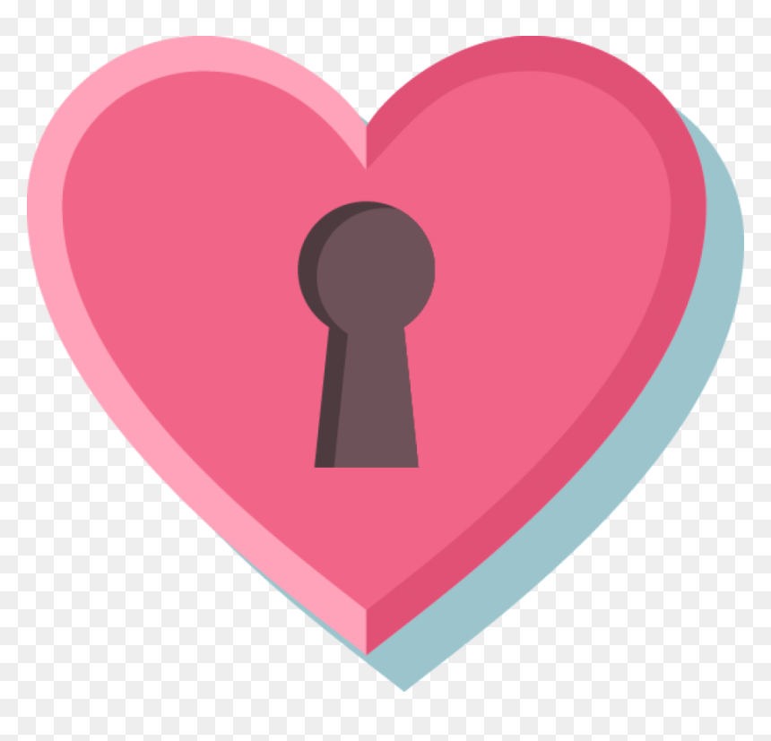 Locked Pink Heart Png Image - Heart, Transparent Png - heart graphic png