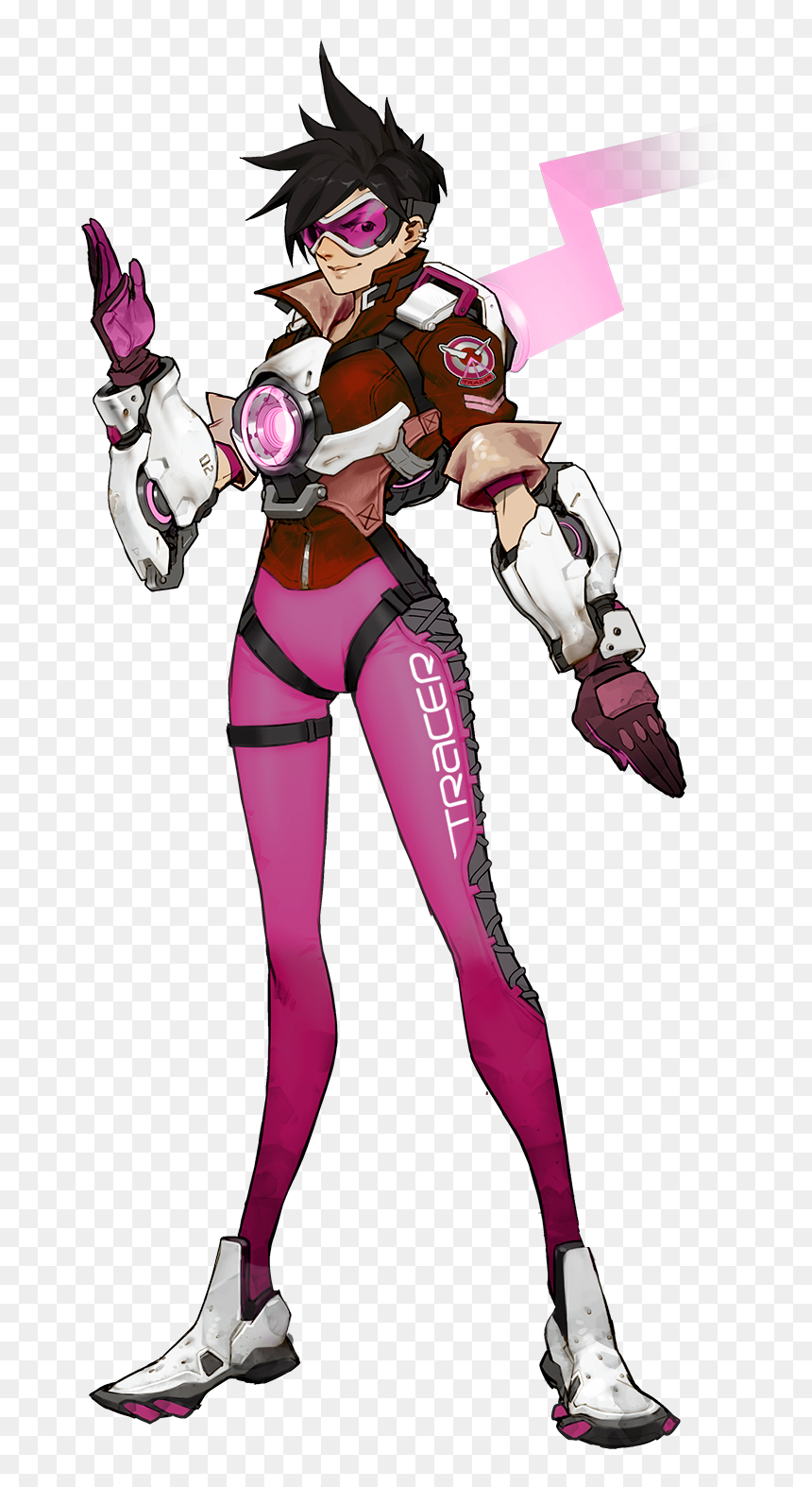 Tracer Overwatch Concept Art, HD Png Download - zoey deutch png