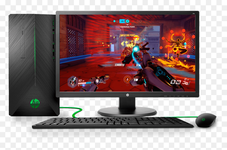Computador De Escritorio Hp - Overwatch Gameplay Ui, HD Png Download - computador png