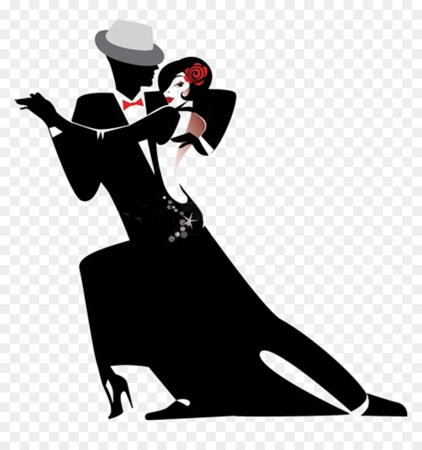Tango Dance Silhouette - Tango Dancers Images Silhouette, HD Png Download - tango png