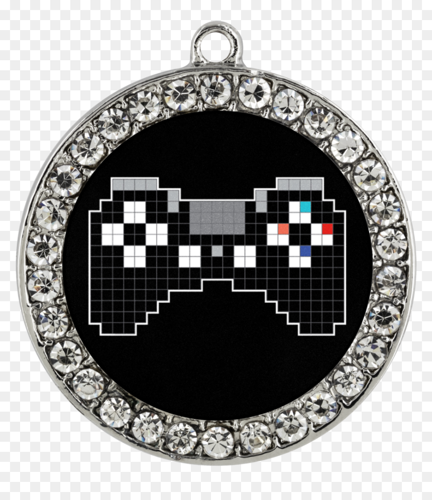 Pixel Art Playstation Gaming Fan Stone Coin Necklace - Balboa Park, HD Png Download - pixel coin png