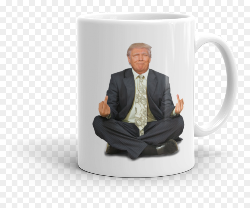 Donald Trump Meditation Coffee Mugs, HD Png Download - donald trump hair png transparent