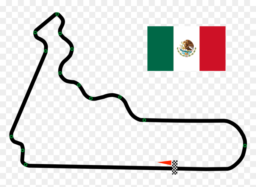 Autódromo Hermanos Rodríguez - Mexico Flag, HD Png Download - mexico map png