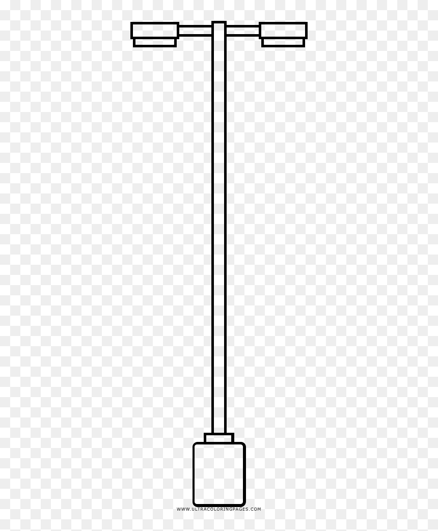 Light Pole Coloring Page - Parallel, HD Png Download - light pole png
