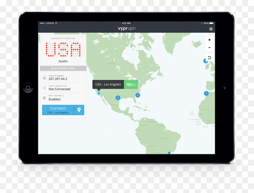 Vyprvpn For Ipad - Map, HD Png Download - mexico map png