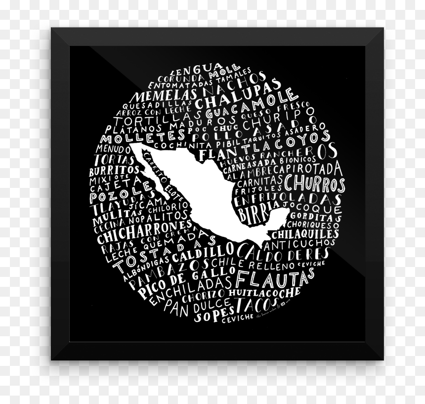 Food Map Of Mexico - Silhouette, HD Png Download - mexico map png