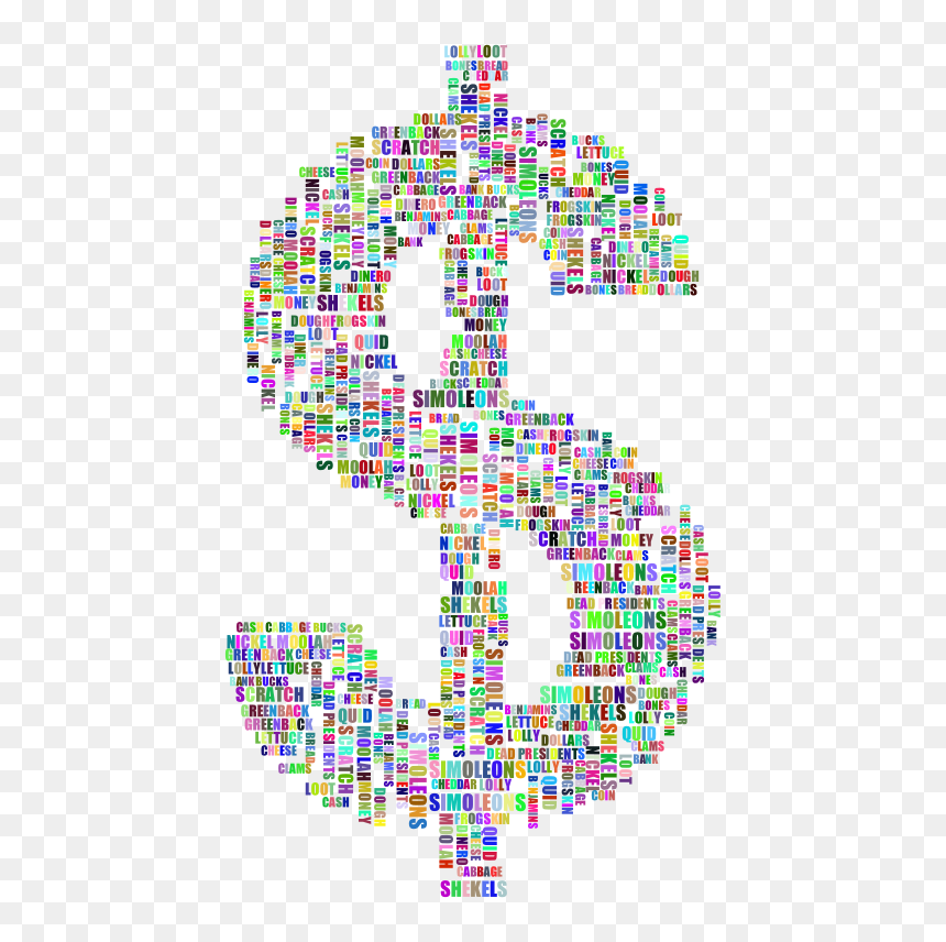 Money Euphemisms Prismatic - Circle, HD Png Download - cash symbol png