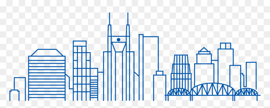 Nashville Skyline Line Art Free Photo - Nashville Skyline Line Art, HD Png Download - nashville skyline png