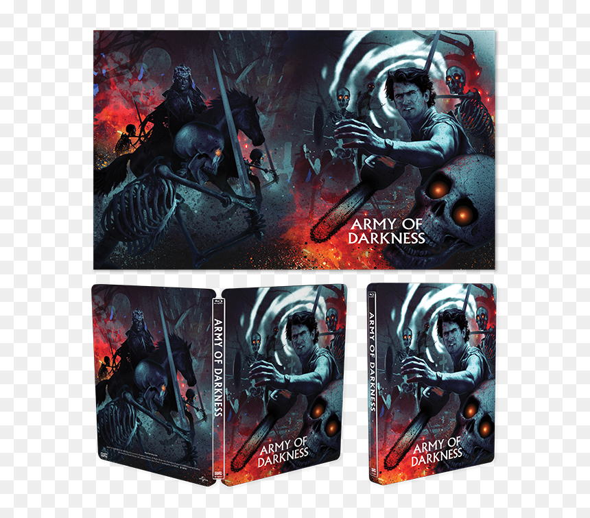Army Of Darkness Scream Factory Steelbook, HD Png Download - ash williams png