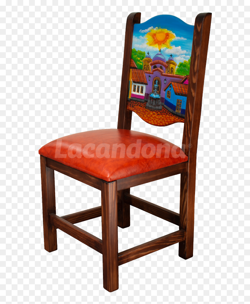Silla Folclórica Tapatia - Muebles Para Restaurante Mexicano, HD Png Download - silla png