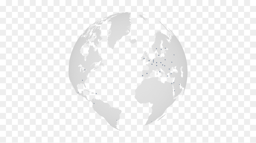 Map, HD Png Download - black globe png
