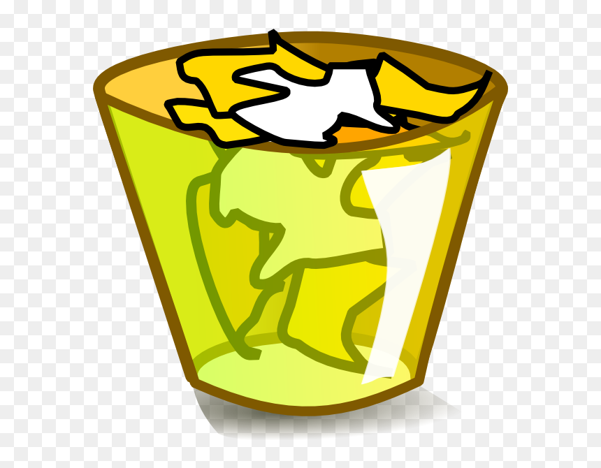 Bathroom Trash Can Clipart, HD Png Download - trash can.png