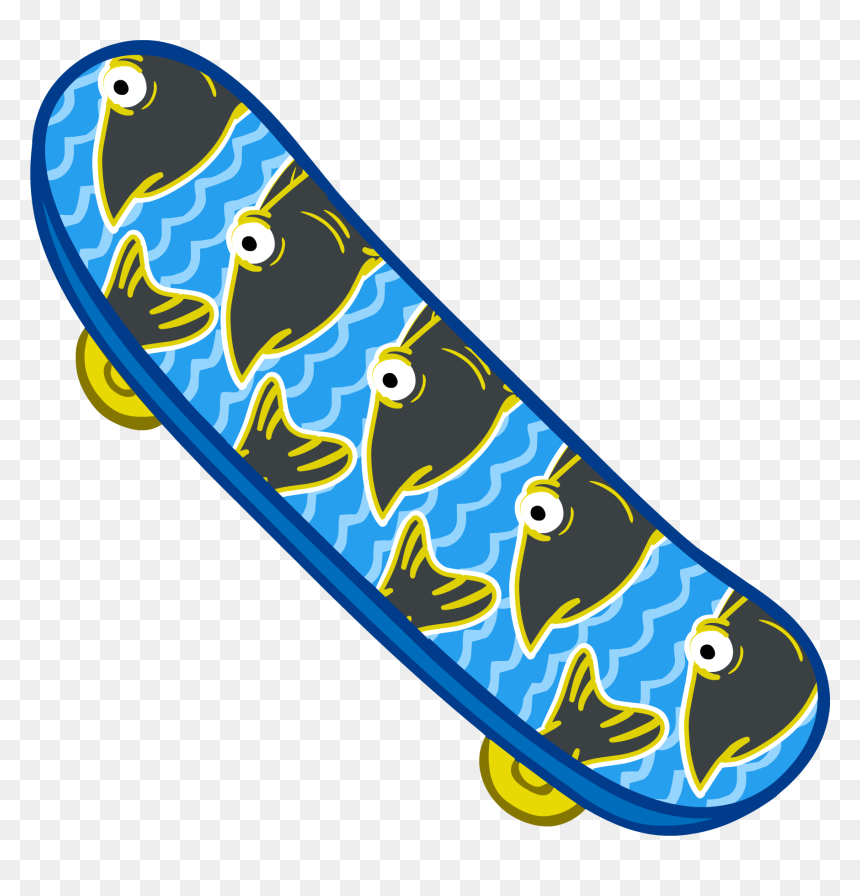 Official Club Penguin Online Wiki - Skateboard Club Penguin, HD Png Download - skateboarding png